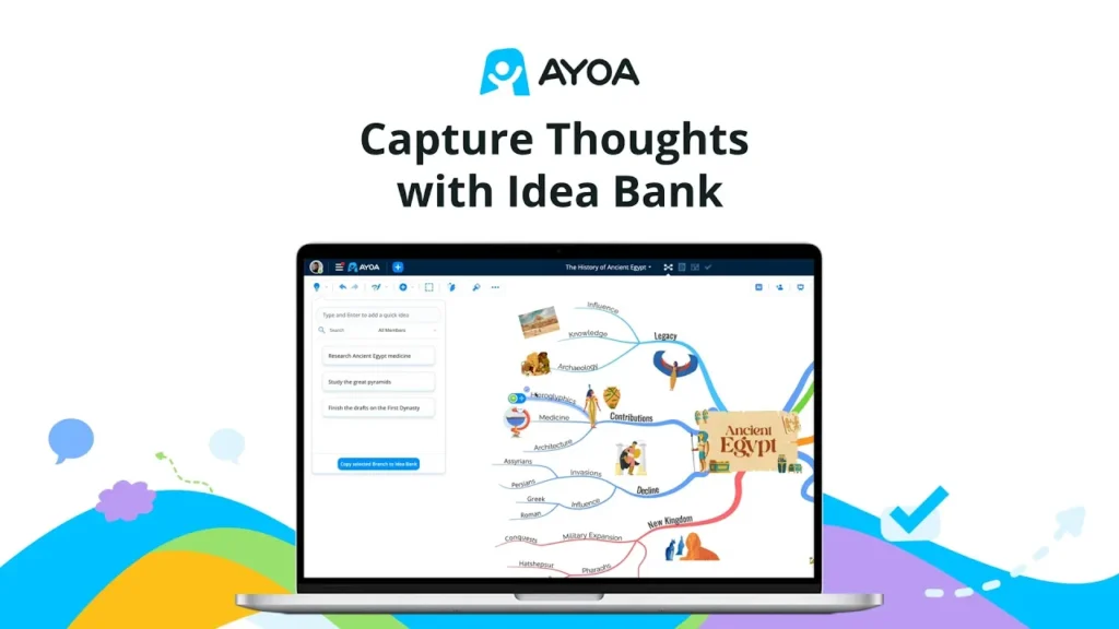 Capture thoughts with idea bank